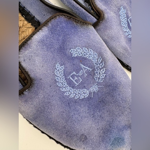 Emporio Armani Blue Suede Espadrilles Sz. 6 - Picture 3 of 7
